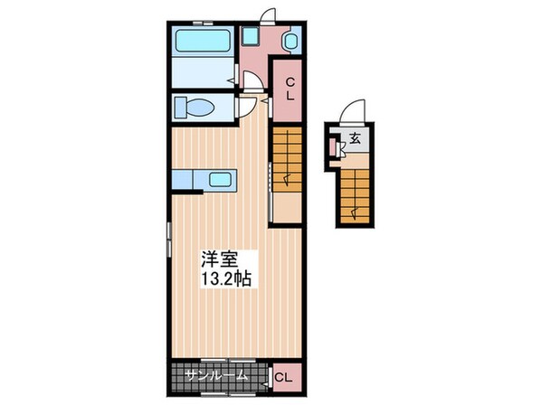 Ｌラシック古市橋の物件間取画像